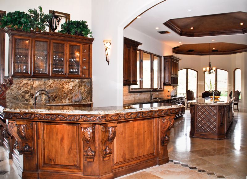 Luxury Home Bar with Granite