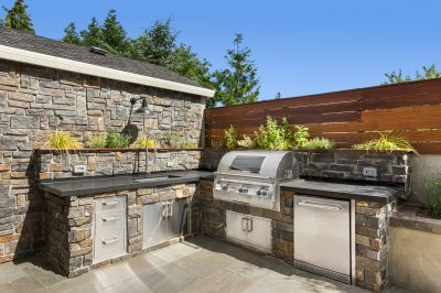 Outdoor Granite Workspace